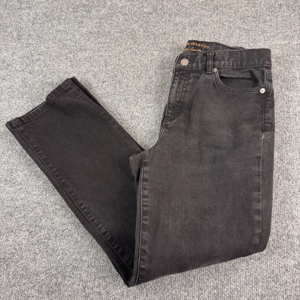 Lauren Ralph Lauren Jeans Womens 6 Black Excellent Classic Straight Leg Stretch